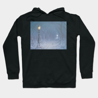 The lamppost in the woods Hoodie